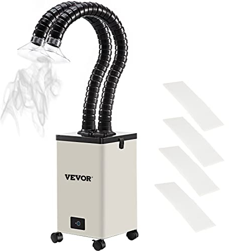 VEVOR Lötrauchabsaugung 150 W Absauger Luftfilter Ventilator Lötdraht Industrie Rauchabzugsfilter für Lötstation Kleine Werkbank 220 V