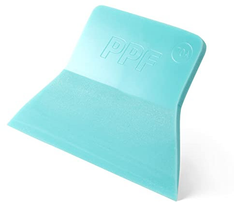 FOSHIO PPF - Spatola in vinile, durezza 70A, antigraffio, in morbido TPU, per la protezione della vernice, per la pulizia delle finestre, colore: blu (TF blu)