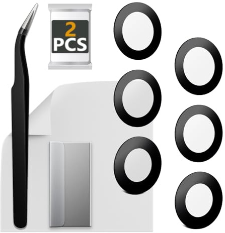 ExtKry 2-pack kameraglas för Samsung Galaxy S25 Plus S936 ersättning original baksida kameralins glas ersättning HD kameraskydd kameraglas reparation set