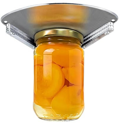 Xinlie Stainless Steel Under Cabinet Jar Opener Under Counter Jar Lid Cap Opener Jar Lid & Bottle Cap Opener Tool for Seniors Compact Structure Kitchen Gadgets for Weak Hands, Seniors