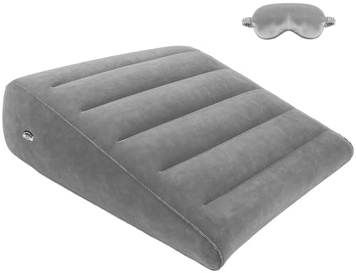 ProPillows Coussin cale gonflable pour voyage et reflux - Cale de matelas portable pour dormir, RGO et anti-ronflement, surélévation des jambes, soutien du genou et soutien dorsal, idéal pour hôtel et