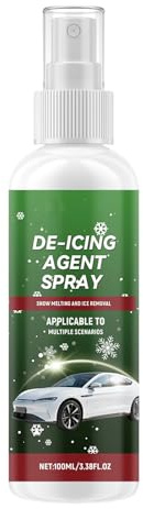 Generico Spray Sbrinatore per Vetri - Spray per Sciogliere La Neve da 100 Ml - Agente per Rimuovere Il Vetri | per Auto Parabrezza Finestrino Camion Tergicristallo Autostrada Parcheggio