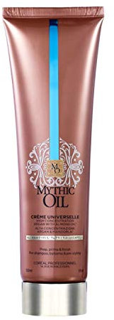 L'Oréal Professionnel Paris Mythic Oil Crème Universelle, Pflegende Haar-Creme, 3in1 Produkt für Glanz & Geschmeidigkeit, Haarpflege angereichert mit Öl, nährt strapaziertes & trockenes Haar, 150 ml