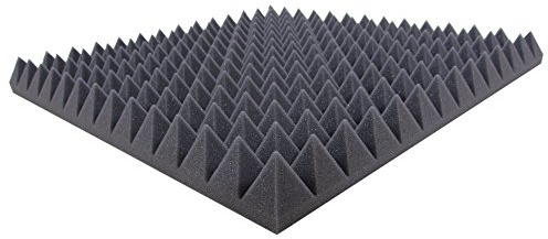 Skumgummi i pyramidstruktur, färg, noppor, akustikskum, rum, akustisk, ljud, isolering, skydd