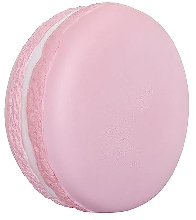 funnysquee Gaint Macaron Slow Rising Squishies,Jumbo Squishys Birthday Gift for Kids, Stress Relief Kawaii Squishie Toys (Pink)