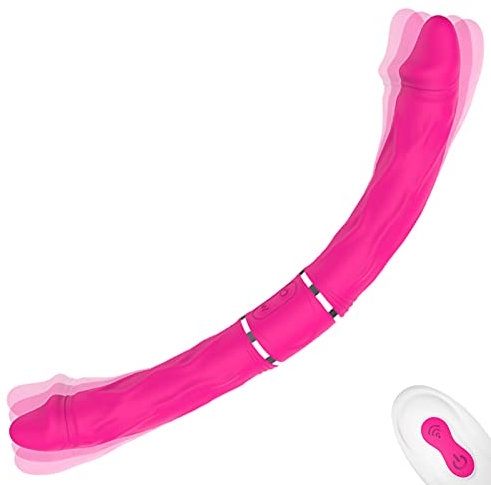 -CUSON Vībradöreś Coņsolådorẹs Dobles Cabeza para Mujer Parejas Lesbianas Control Remoto, Dobles Penetración Ŝiličona Coņsolådor Vìbradör Mujer Púnto Ġ Clíțoriș