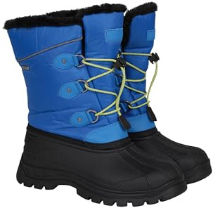 Mountain Warehouse Whistler Kids Snow Boots - Snowproof, Warm, Breathable Childrens Winter Boots, Durable & High Traction Soles - Ideal For Walking & Daily Use Bright Blue Junior Shoe Size 5
