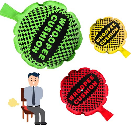 Joycabin 3 Stück Cushion Pupskissen, Furzkissen Für Kinder, Furzkissen Spielzeug, Furzkissen, Selbstaufblasender Furzstreich, Ideales Scherzgeschenk-Knebelspielzeug Für Erwachsene Kinder