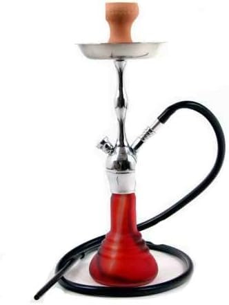 Shisha i rostfritt stål, Keyif Temptation PNX 480, höjd ca 55 cm, nikotinfri, förkromad, med silikonslang och alla tillbehör