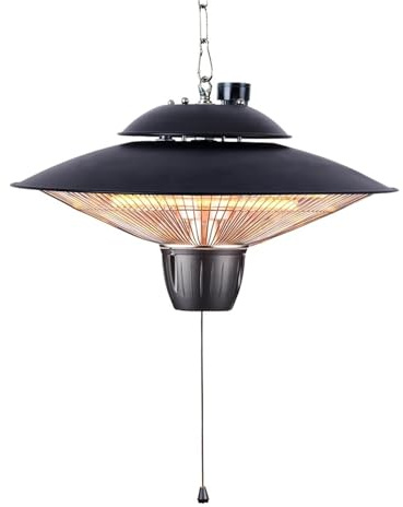 1500w/2000W Hängande Värmare Rymdvärmare Inomhus Utomhus Elvärmare Lampa Vintertak Infraröd Rumsvärmare Fotvarm Energi Tyst