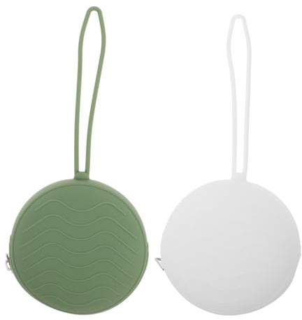 FIXOSHEE Boîte de Rangement pour Tétine en Silicone 2pcs, Porte-monnaie Portable Multifonctionnel pour Bébé, Paquet de Rangement Adorable et Pratique pour Usage Quotidien et Voyage