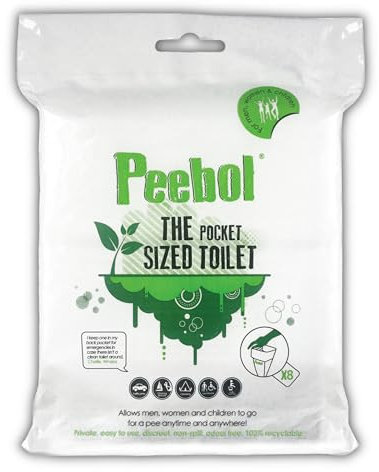 Shewee Peebol - Pocket Sized Toilet - 8 Pack