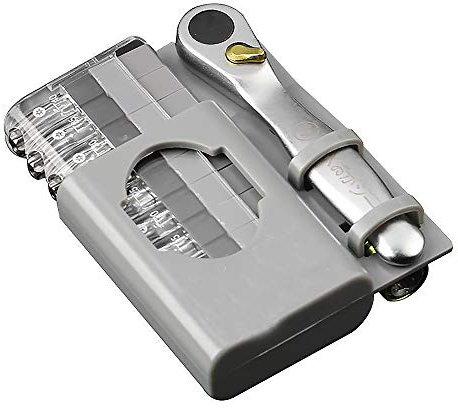 Set mit 12 Mikro-Ratschenschlüssel-Schraubendreher-Bit-Set mit umkehrbarem Antriebsgriff und Stecknuss-Adapter für Möbelinstallation und Autoreparatur (FO-9212A)