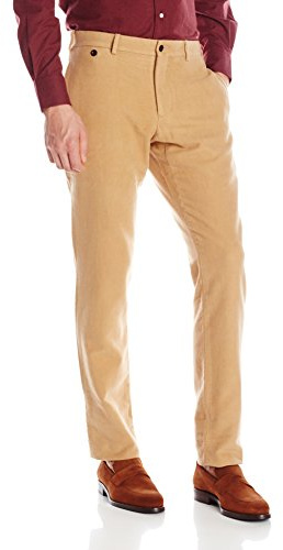 Carson Street Clothiers Men's Washed Moleskin Pant 30 Camel