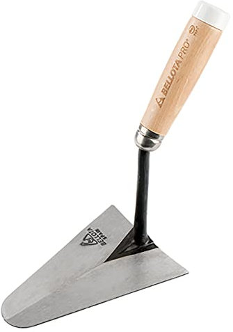 Bellota TRF41BPB - Paleta Pro catalana con mango de madera de haya PEFC con taco para albañilería y alicatado 150 mm