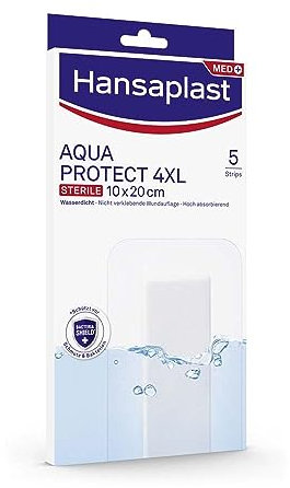 HANSAPLAST Aqua Protect Wundverb.steril 10x20 cm 5 Stück