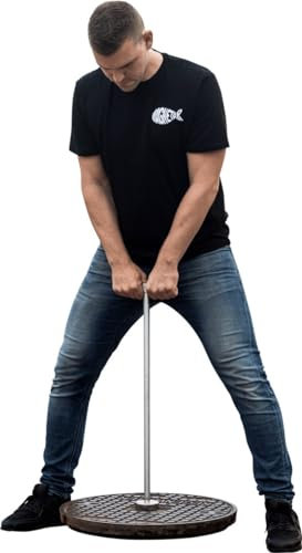 Magnetar Thor - Gato magnético para tapa de canal, gancho para tapa de canal, con martillo e imán, magnético, elevación, cucharas