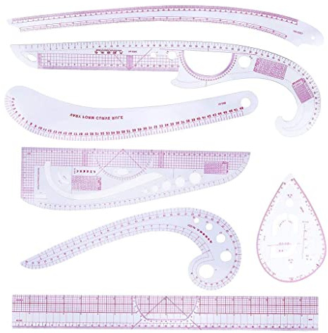 Set di 7 righelli curvi per cucito, per sartoria fai da te, molto pratico e popolare
