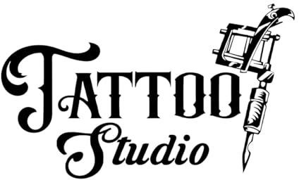 Tattoo Studio Sign Wall Decal Business Logo Poster Vinyl Art Sticker Tattoo Machines Window Waterproof-L-58x98cm-Black