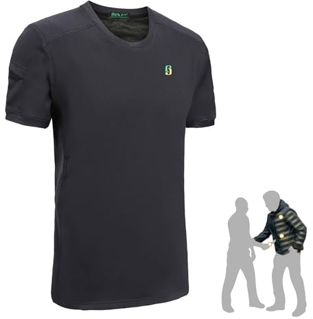 Wujgbnhg chaleco tactico Oculto, chaleco antipuñaladas vigilante de seguridad, camiseta anticorte, Camiseta de Manga Corta Protectora, Ropa anti-cuchillo for policías y personal de seguridad XL