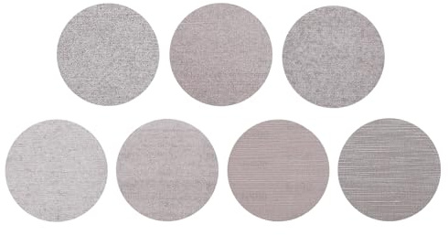 sourcing map Lot de 35 disques abrasifs en maille de 75 mm, grain 80/120/180/220/320/400/600 sans poussière pour cloison sèche