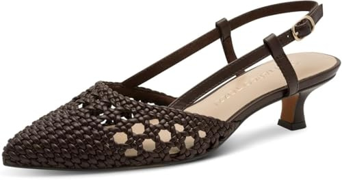 MARCO TOZZI Décolleté da Donna Morbido Plantare Feel Me Fodera Morbida vegane alla Moda, Marrone (Choco), 39 EU
