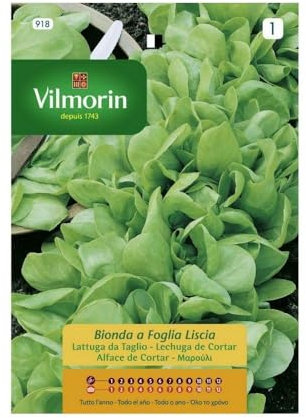 Kit 10 bustine Semi LATTUGA TAGLIO BION.FOGL.LISC. 918