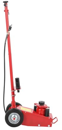 22 Ton Air Hydraulic Floor Jack for Heavy Duty Trucks & Tractors – 44,000 LBS Capacity, Low Profile (9-17.7), 4 Adapters (10/25/60/100mm), 46 Adjustable Handle – Dual Power (Air/Hydraulic)
