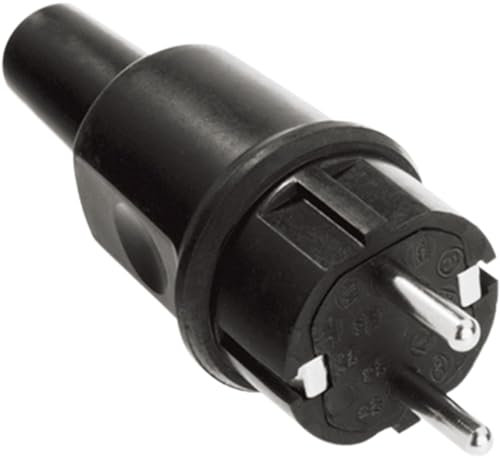 Bachmann Vollgummistecker, 913173, 250 V, Schwarz