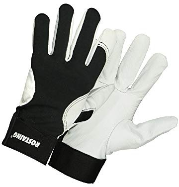 ROSTAING Gants CONTACT - Paire de Gants de Jardinage en Cuir Fin et Souple Multi Usages - Tout les Petits Travaux de Jardinage - Gant 4 en 1 - Adapté à la Taille et au Désherbage - Confort Optimal