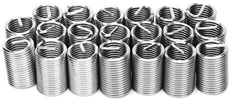 20Pcs Stainless Steel Helicoil Thread Repair Inserts, M1.5 Helical Thread Sleeve Kit for Damaged ThreadsHelicoil Insert Set for Precision Thread Restoration