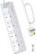 PIBEEX Extension Lead 4 Way Multi Plug Extension Sockets with Individual Switches Wall-Mounted Power Strip 1.5M Extension Cord 13A Fused UK Plug 3250W