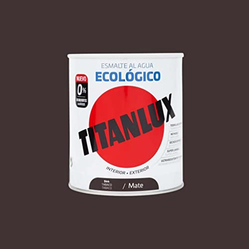 Titanlux Ecológico Esmalte al agua mulisuperficie Mate Tabaco 250 ml