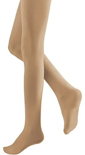 KEREDA Mädchen Kinder Strumpfhose Feinstrumpfhose Ballett Tanzstrumpfhose mit Fuß 110-170 1er Pack, Hautfarbe-2, 128-152