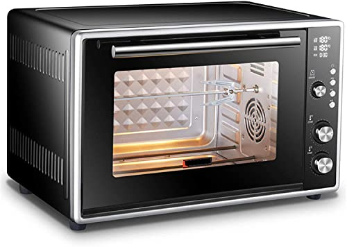 RKYRRKI Horno de un Solo Ventilador Acero Inoxidable A Calificación energética Horno de microondas Solo en Silver Tact Horno halógeno de convección Premium Ideal para Asar, Hornear Útil