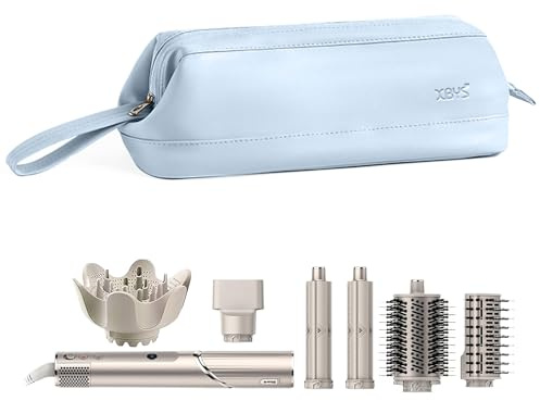 Linpr Borsa da Viaggio per Dyson Airwrap/Shark Flexstyle Complete Styler e Accessori, Custodia da Viaggio Portatile, Custodia Impermeabile per Asciugacapelli, Borsa Organizer (Blu, Singolo strato)