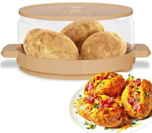 Cuiseur de pommes de terre au micro-ondes, cuiseur de pommes de terre au micro-ondes en quelques minutes, tendre et moelleux, boîte de pommes de terre cuites au micro-ondes pour cuisine et salle à