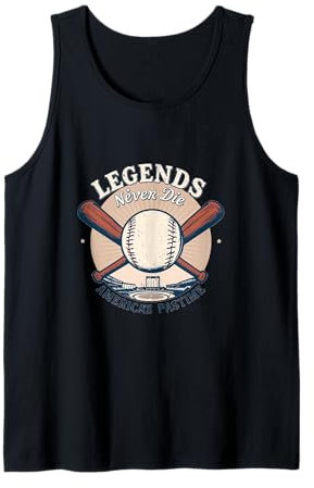 Legenden sterben nie — Hommage an den Baseball Tank Top