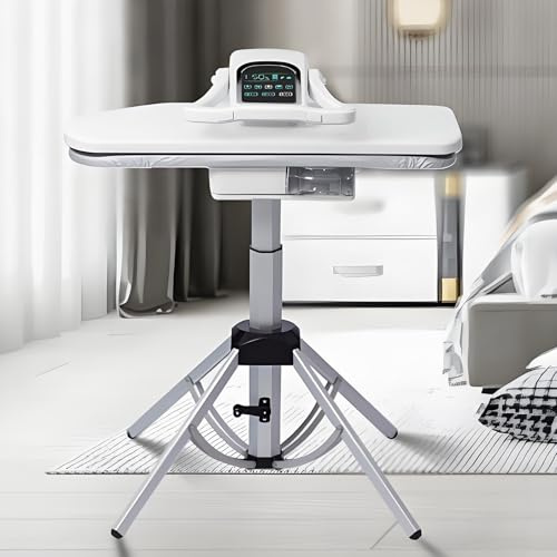 Presse À Vapeur Intelligente 2200W,presse À Chaud Avecsupport Réglable En Hauteur,5températures Et 3taillesplanche À Repasser, Repassage À Secethumide,formageet Transfert Chaleur,finition En 1min