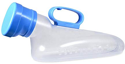 UZAMIRLEX Urinoir Portable étanche, Bouteille d'urine 1200 ML Portable et réutilisable avec Balance for Hommes, Enfants et Personnes âgées