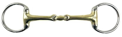 Equine Smile ES0211 JW Olive Head Bit Double Broken Copper and Stainless Steel Bit Thickness 13 mm (13.5 cm)
