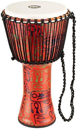 Meinl Percussion Rope Travel Djembe - Große Handtrommel - Mit Nylonseilen - Durchmesser 12 Zoll - Kunststoff, Mehrfarbig (PADJ1-L-F)