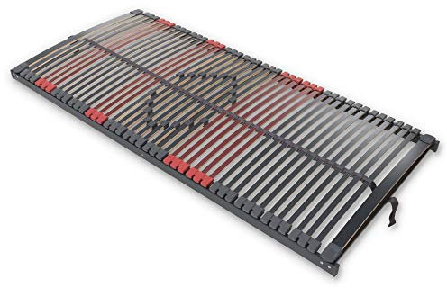 Betten-ABC Max-Premium 7-Zonen Lattenrost, Härtegradverstellung, 44 Leisten, Belastbar bis 200 kg, Für alle Matratzen, Made in Germany, Größe: 100 x 220 cm, Nicht verstellbar, Fertig montiert