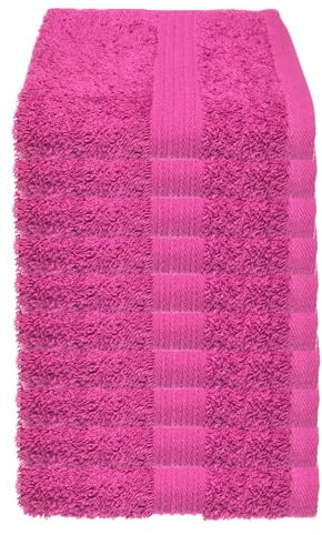 Julie Julsen 10er Pack Gästetuch 23 Farben erhältlich weich und saugstark 500gsm Öko Tex Pink 30 x 50 cm
