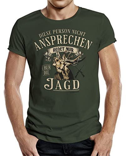 Herren T-Shirt für Jäger - Bitte nich ansprechen, redet nur über die Jagd