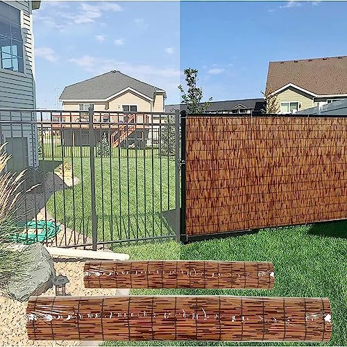 MZQMK Recinzione for la Privacy in bambù, Recinzione a Lamella Ecologica, Recinzione a Lamella Naturale, Ombra Esterna for Patio, Schermi for la Privacy del Patio, può Essere Personalizzata