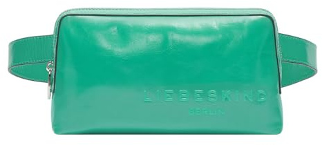 LIEBESKIND BERLIN Leder Umhängetasche Gürteltasche Elvira Paper Touch Crinkle Belt Bag Jade grün