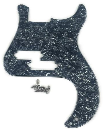 Precisions Bass Styles Pickguard Bass Pickguard Scratch Plate 11-Loch 4 String Electric Bass Pickguard Easy To Use
