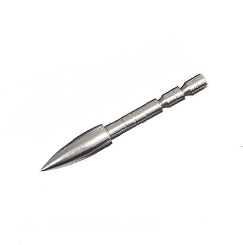 24 pz Acero Inoxidable Bala Puntas de Flecha 80 100 120 150 170 200 Grain para ID 4.2 mm Eje de Flecha, Punta de Flecha Tiro con Arco DIY Accesorio para Flechas (OD5.4mm 120 Grain)