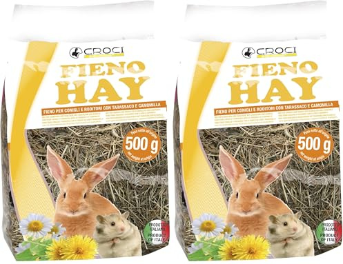 Croci Fieno Tarassaco e Camomilla, 500 gr (Confezione da 2)